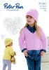 Knitting Pattern - Peter Pan P1201 - Moondust DK - Sweaters & Hat